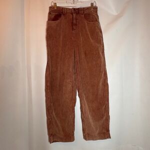 BDG Urban Outfitters Corduroy Wide Leg‎ Pants Rust Brown Women's Size 2 Relaxed